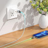 hoco U112 2.4A USB to 8 Pin Luminous Data Cable, Length: 1m(Grey)