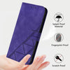 For Asus ROG Phone 8 Crossbody 3D Embossed Flip Leather Phone Case(Purple)