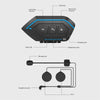 X6 Helmet Bluetooth Headset Wireless Waterproof Moto Handsfree Stereo Headphone(Hard Pipe Wheat)