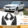 For Mercedes-Benz C-Class W205 2011-2014 4pcs/Set Car Auto Soft Plastic Splash Flaps Fender Guard