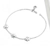 S925 Sterling Silver Platinum Plated Bracelet Cute Daisy Bracelet
