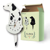 Home Office Bedroom Decoration Battery Operated Dog Shaped Wall Clock with Swinging Tails, Size : 42 x 18cm (White)