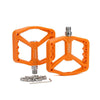 ENLEE F228 1pair Bicycle Nylon Pedals Mountain Bike Widened Riding Footrests(Orange)