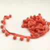 20 Yards Pompom Lace Ribbon Fur Ball Trim For Craft DIY Curtain Home Decorative Clothes Sewing Accessories(Dark Snow Teeth)
