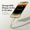 Baseus Titanium Alloy Series 2.4A USB to 8 Pin Fast Charging Cable, Length:2m(Gold)