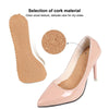 045 High Heel Sandals Self-adhesive Anti-skid Shockproof Cork Seven-point Mat Shoe Pad(Women Thick Cork)