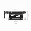 CYCLINGBOX BG-0171 Bike Aluminum Portable Quick-Removal Front Fork Fixed Frame Rear Hanging Frame Car Top Fixture Equipment(Black)