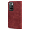 For Xiaomi Redmi 10 Frosted Business Magnetic Horizontal Flip PU Leather Case with Holder & Card Slot & Lanyard(Brown)