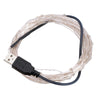 10m 5V 6W 500LM LED Silver String Light, USB Powered SMD-0603 Festival Lamp / Decoration Light Strip(Blue White Light)