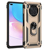 For Huawei nova 8i Shockproof TPU + PC Phone Case with 360 Degree Rotating Holder(Gold)