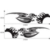 2 PCS/Set D-489 Fire-breathing Dragon Pattern Car Modified Decorative Sticker(Black)