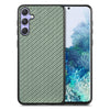 For Samsung Galaxy S25+ 5G Carbon Fiber Texture Leather Back Cover Phone Case(Green)
