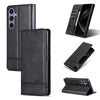For Samsung Galaxy A56 5G AZNS Magnetic Calf Texture Flip Leather Phone Case(Black)