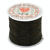 2 PCS 50m/bag 0.5mm Round Elastic Cord Beading Stretch Thread/String/Rope for Necklace Bracelet Jewelry Making(brown)