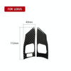 Car Carbon Fiber Steering Wheel Button A Decorative Sticker for Lexus IS250 300 350C 2006-2012, Left and Right Drive Universal