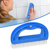 Car Interior D-shaped Seat Seam Cleaning Brush(Blue)