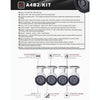 4CH 1080p IP Camera NVR Kit, 4x 2MP, 20m Night Vision, Motion Detection