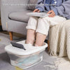 15L Foldable Foot Bath Bucket Foot Massage Wash Basin With Lid Green