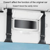 Multi-functional Car Sunshade Sunglasses ID Ticket Storage Bag Car Sun Visor Eyeglasses Case(Grey)