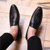 Men Comfortable Gentleman Business Fashion Pointed Dress Men Shoes, Size:45(Black)