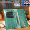 PU Flip Double Phone Card Slot Case, Size:19 x 11cm(Green)