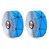 1 Pair WEST BIKING YP0804059 Road Bike Color Line Bar Belt PU Non-Slip Riding Bar Belt(Blue Black)