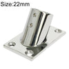 Thicken 316 Stainless Steel 60-Degree Square Tube Base Marine Boat Hardwares, Specifications: 22mm