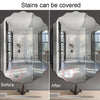 18pcs /Set Acrylic Cherry Blossom Mirror Wall Sticker Living Room Bedroom Background Wall Decoration(Silver)