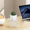 Mini Acrylic Round Desktop Plant Flower Pot Stand