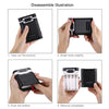 HAWEEL DIY 4x 18650 Battery (Not Included) 10000mAh Dual-way QC Charger Power Bank Shell Box with 2x USB Output & Display, Support PD / QC / SCP / FCP / AFC / PPS / PE (Black)
