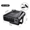 12V Car Heater Fan Defrost Defogger(Black)