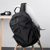 Men Oxford Backpack Business Computer Bag with External USB Port(Black)