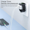 TOTUDESIGN UW128 23W USB-A to Type-C GaN Watch Fast Charging Travel Charger, Plug:US Plug(White)