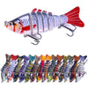 HENGJIA JM062 7 Section Fish Fake Lures VIB Minnow Fishing Lures, Size: 10cm 15g(6)