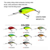 CB033/H 2pcs Inner Laser Deep Dive Sea Fishing Rock Fat Fake Bait Plastic Stiff Bait