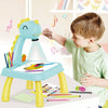 Children Multifunctional Projection Painting Toy Writing Board, wthout Watercolor Pen, Style: Giraffe Yellow
