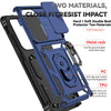 For Samsung Galaxy S25 Ultra 5G Sliding Camshield Holder Phone Case(Blue)
