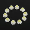 10PCS 2W T4.7 Wedge Instrument Panel LED Light Dashboard Gauge Cluster Indicator Lamp Bulb (White Light)