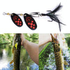 HENGJIA SP304 6.5cm 13g Feather Hook Rotating Sequin Road Lure Bait(Black)