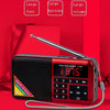 Bluetooth Card Radio Digital FM Player, Specifications: Y-509FM (No Solar Panel)(Blue)