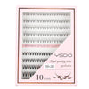10rows /Box 10D+20D Naturally Thick Grafted Eyelashes 0.07 Single Cluster Implanted False Eyelashes