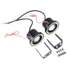 3.0 inch DC 12V 10W 900LM 6500K Car Angel Eyes Fog Lamp Foglight(White Light + White Light)