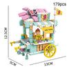 LELE BROTHER Children Assembling Mini City Street Scene Building Blocks, Style: 8613-2 Octopus Dumpling Car