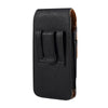 For 6.1 inch Mobile Phone Cowhide Texture Oxford Cloth Waist Bag(Black)
