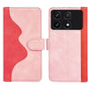 For Xiaomi Redmi K70 Stitching Horizontal Flip Leather Phone Case(Red)