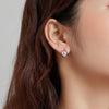 S925 Sterling Silver Simple Mirror Light Ear Buckle Women Earrings