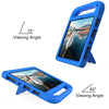 For Amazon Fire HD 10 2021 Handle Portable EVA Shockproof Anti Falling Protective Case with Triangle Holder(Blue)