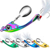 PROBEROS DW570 Fishing Lures Spinning Sequins Long Casting Tremor Swimming VIB Micro Tremor Zinc Alloy Bait(Golden) Weight: 9g