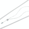 S925 Sterling Silver Heart Cross Women Nacklace Jewelry