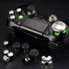 For PS4 Joystick 8pcs /Set Gamepad Metal Buttons Mushroom Head Magnetic Base Cross Keys Accessory Set
